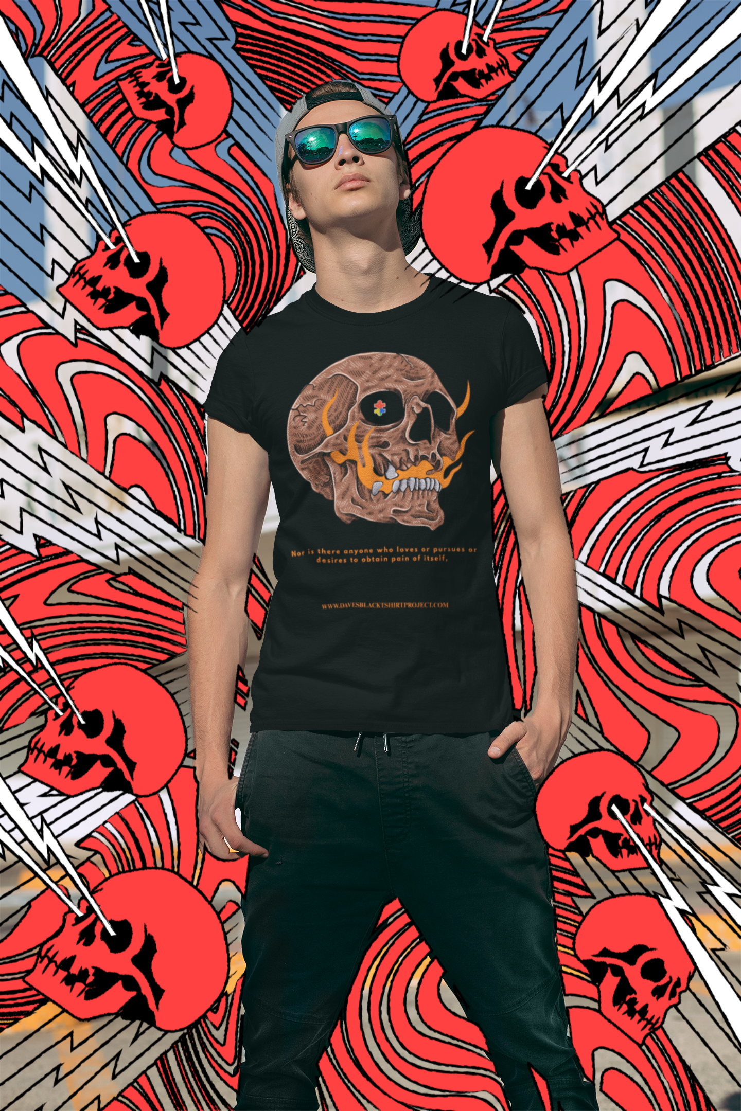 THE SKULL halloween themed