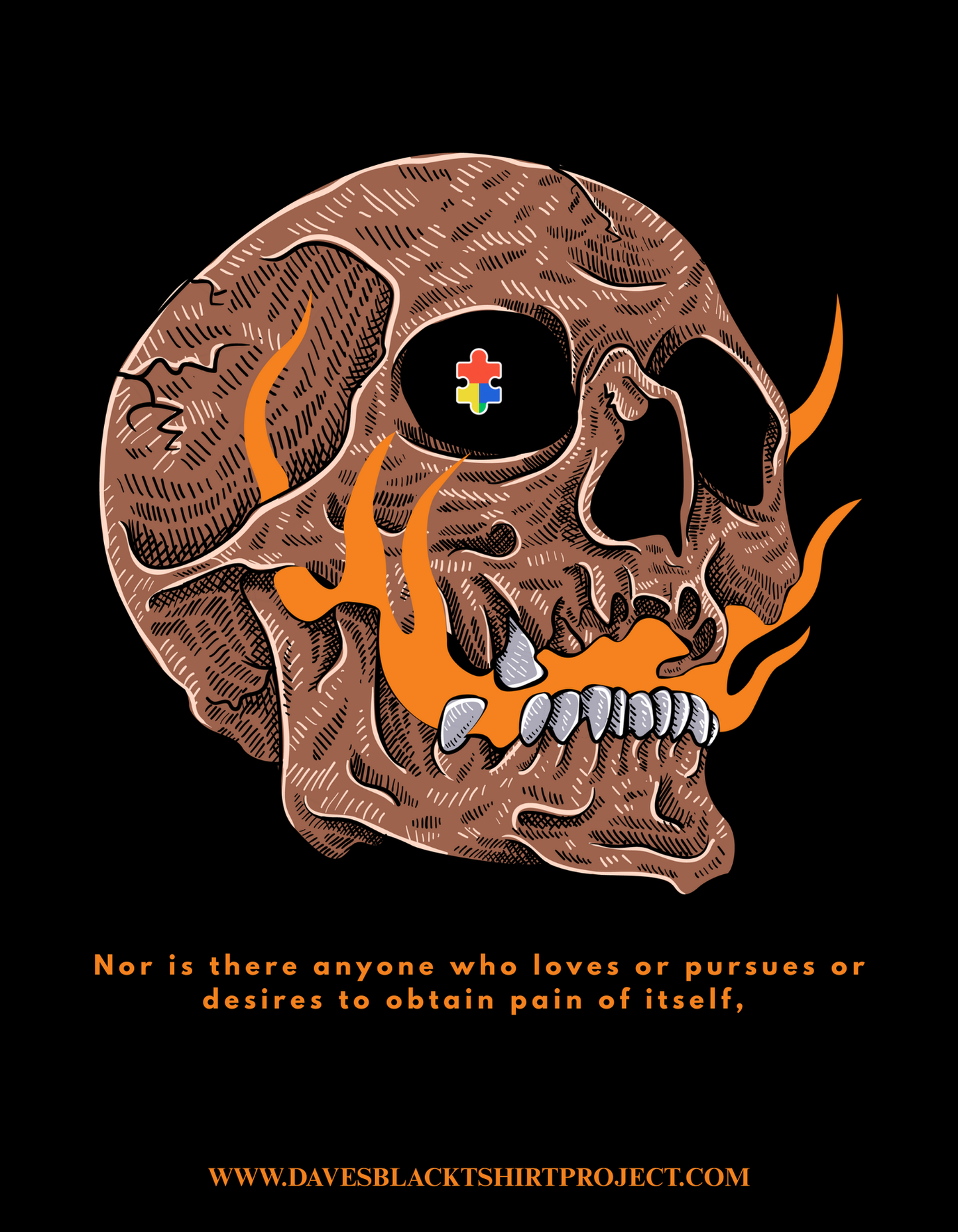 THE SKULL halloween themed